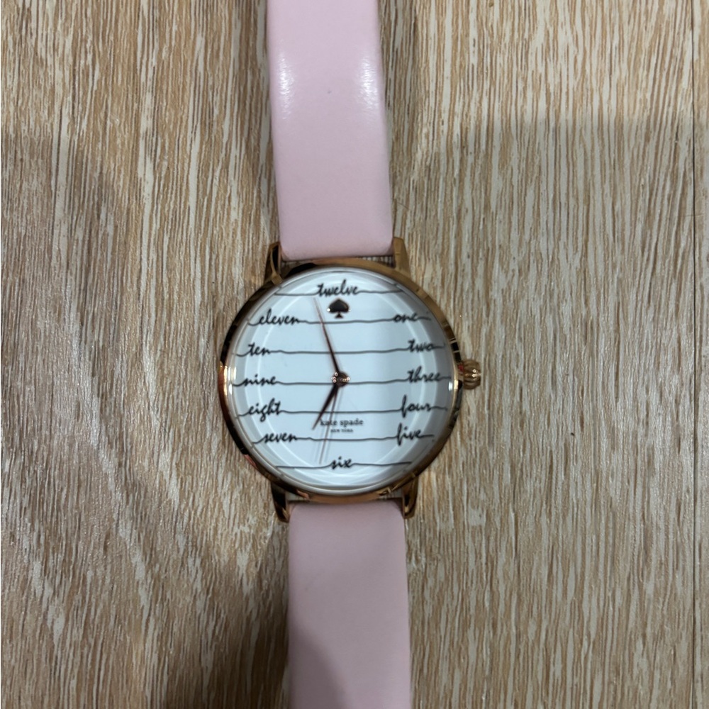Kate Spade Women’s Metro Pink Leather Strap Watch - Picture 4 of 8